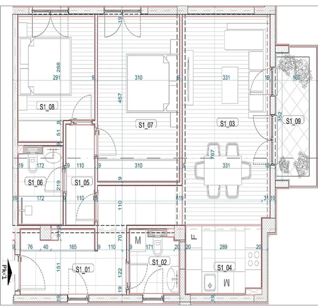 Prodaja, dvosoban stan, 73m², Momišići, Podgorica
