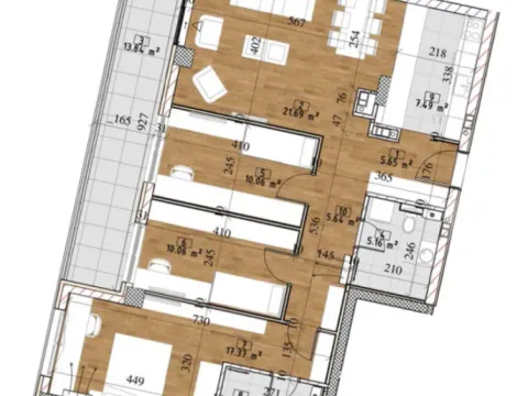 Sale, four bedroom apartment, 98m², Tošin bunar, Novi Beograd Sve Podlokacije