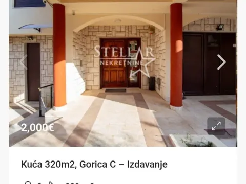 Izdavanje, kuća, 320m², Gorica C, Podgorica - image 2