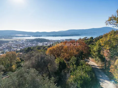 Pogled na more i okolno naselje sa zelenilom u prvom planu. - image 8