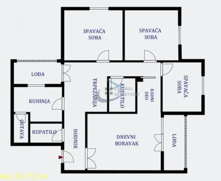 Floor plan of the apartment showing the layout of the rooms. - image 21