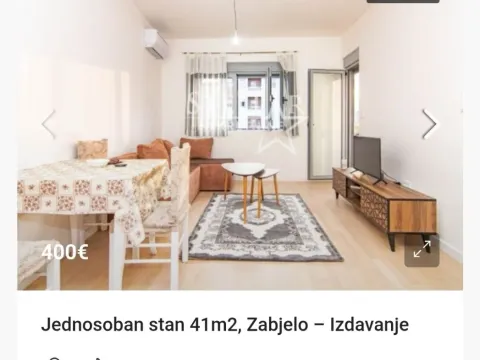 Izdavanje, stan, 41m², Zabjelo, Podgorica - image 1