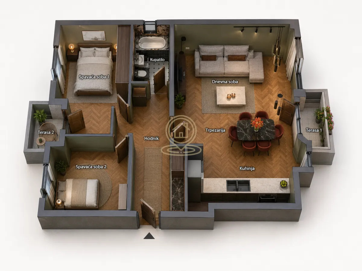 Prodaja, trosoban stan, 69m², Centar, Kragujevac