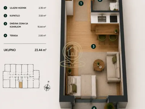 Prodaja, jednosoban stan, 23m², Centar, Vrnjačka Banja - image 4