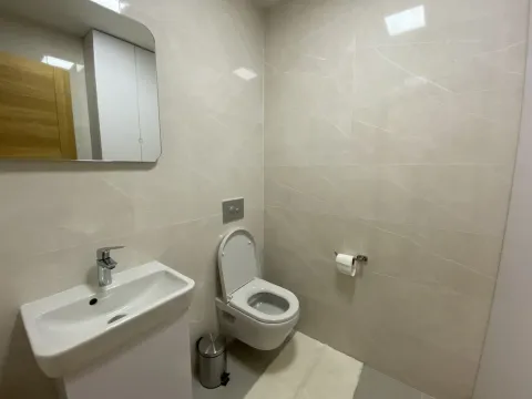 Svijetlo i moderno toaletno kupatilo sa umivaonikom i ogledalom. - image 20