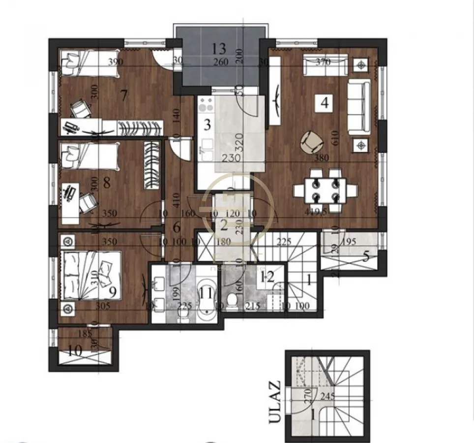 Sale, four bedroom apartment, 95m², Grbavica, Novi Sad Sve Podlokacije