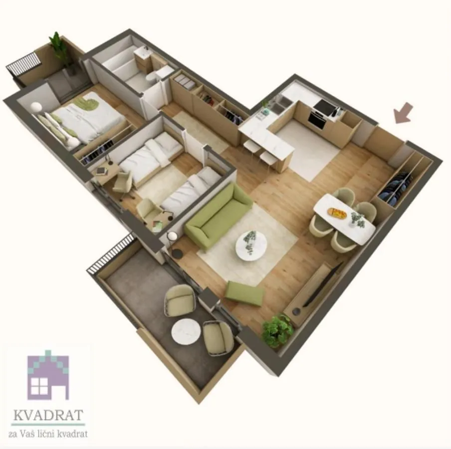 Sale, three bedroom apartment, 71m², Obrenovac, Beograd