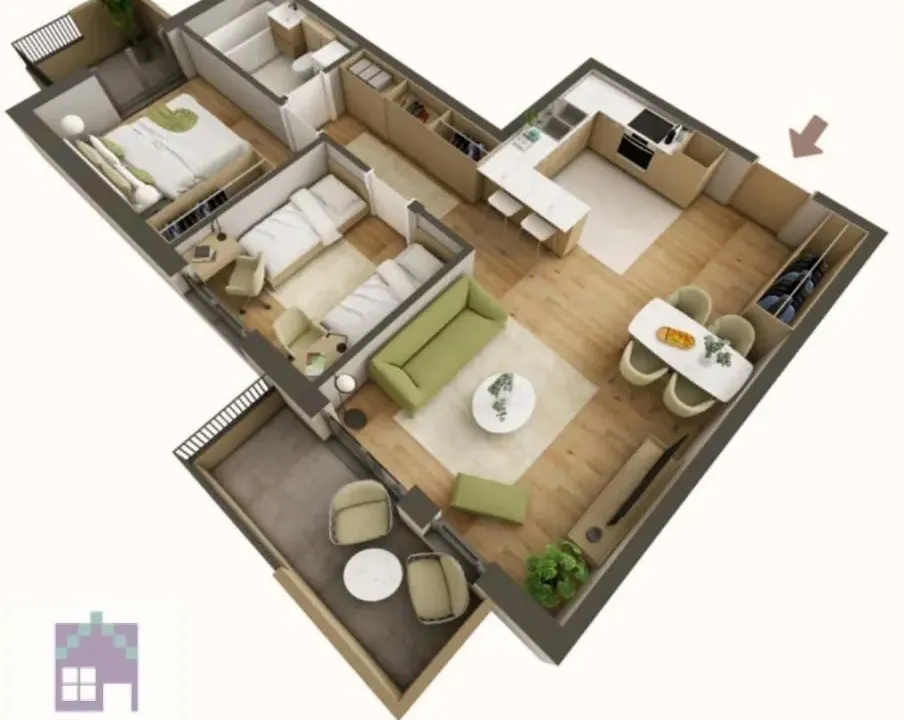 Sale, three bedroom apartment, 71m², Obrenovac, Beograd