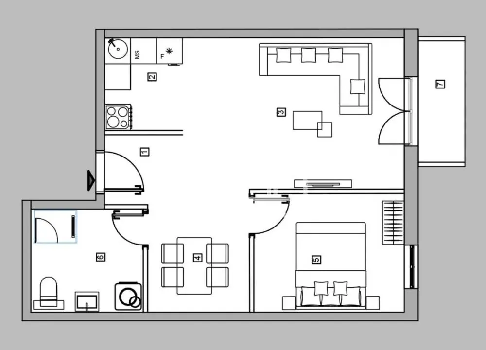 Prodaja, dvosoban stan, 49m², Zvezdara Sve Podlokacije, Beograd