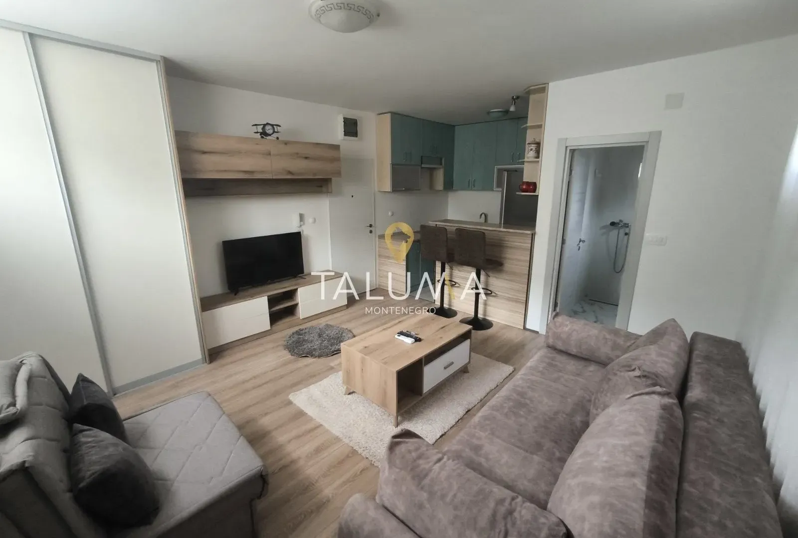 Izdavanje, jednosoban stan, 28m², City Kvart, Podgorica