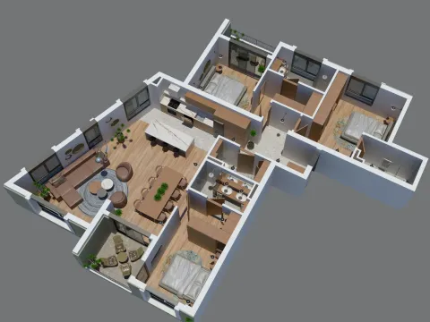 Sale, three bedroom apartment, 126m², Zabjelo, Podgorica - image 3