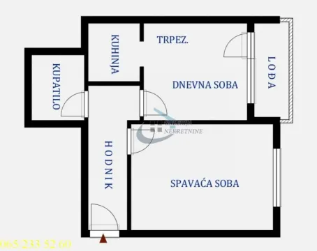 Sale, two bedroom apartment, 47m², Karaburma, Palilula Sve Podlokacije - image 5