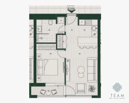 Prodaja, jednosoban stan, 45m², Mrčevac, Tivat - image 3
