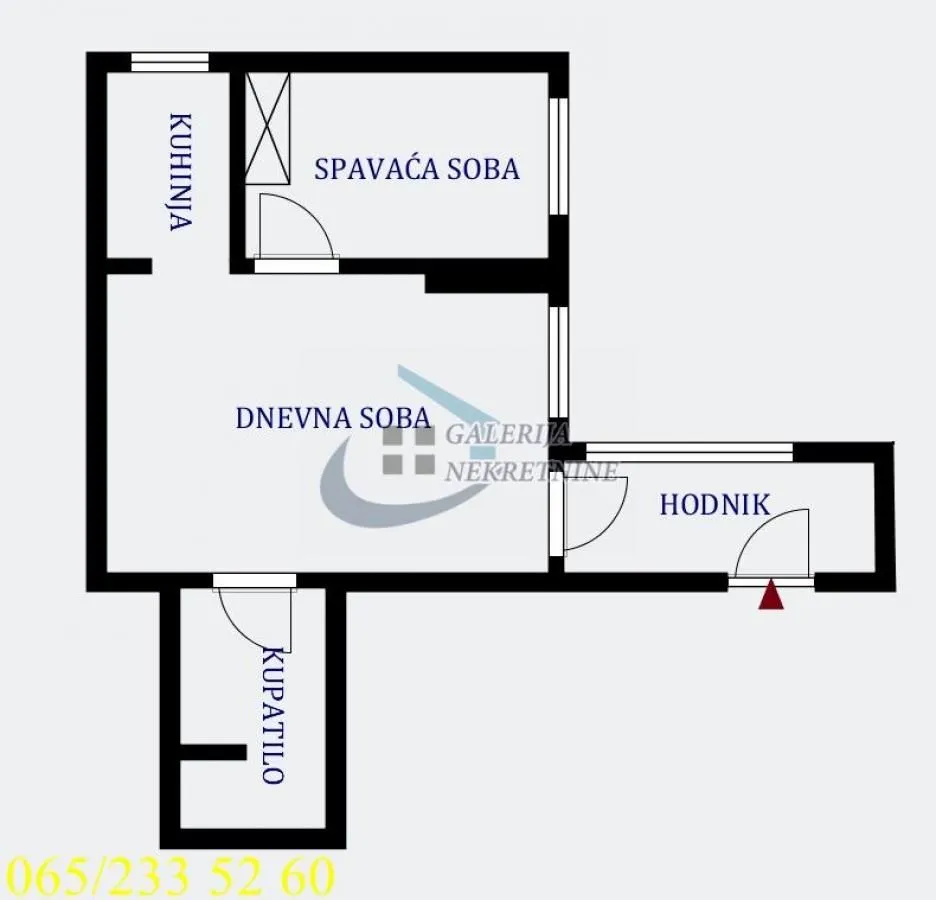 Rent, two bedroom apartment, 30m², Skadarlija, Beograd
