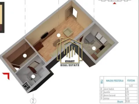 Prodaja, stan, 29m², Malo Brdo, Podgorica - image 3