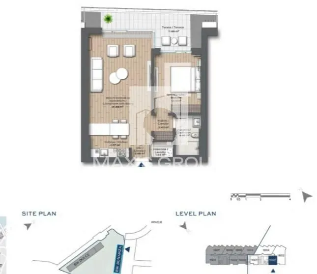 Prodaja, dvosoban stan, 69m², Savski Venac, Beograd