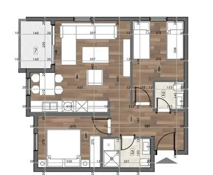 Prodaja, dvosoban stan, 55m², Donja Gorica, Podgorica