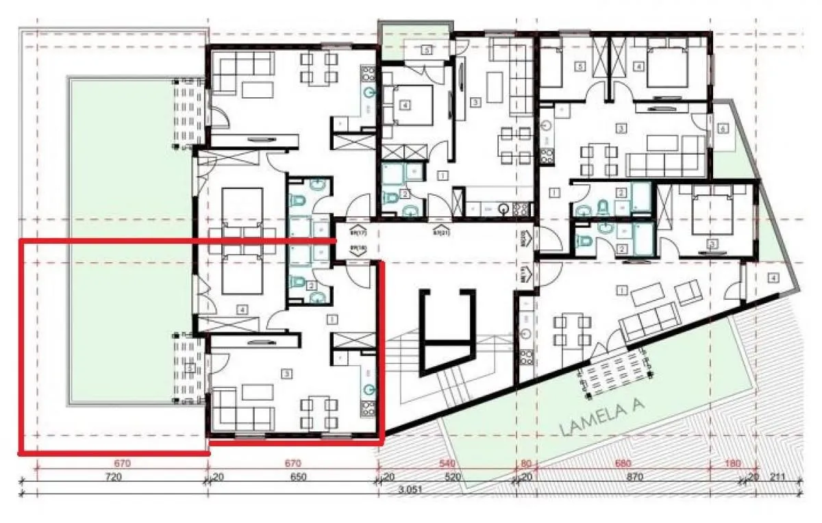 Sale, two bedroom apartment, 56m², Budva, Crna Gora