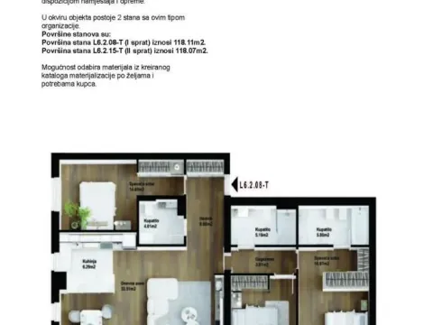 Prodaja, trosoban stan, 120m², Podgorica, Crna Gora - image 29