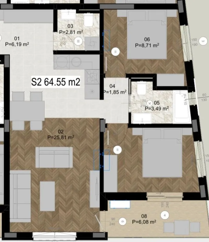 Prodaja, jednosoban stan, 40m², Centar, Bar