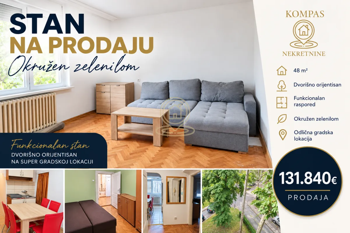 Dnevna soba sa garniturom i drvenim podom u stanu.