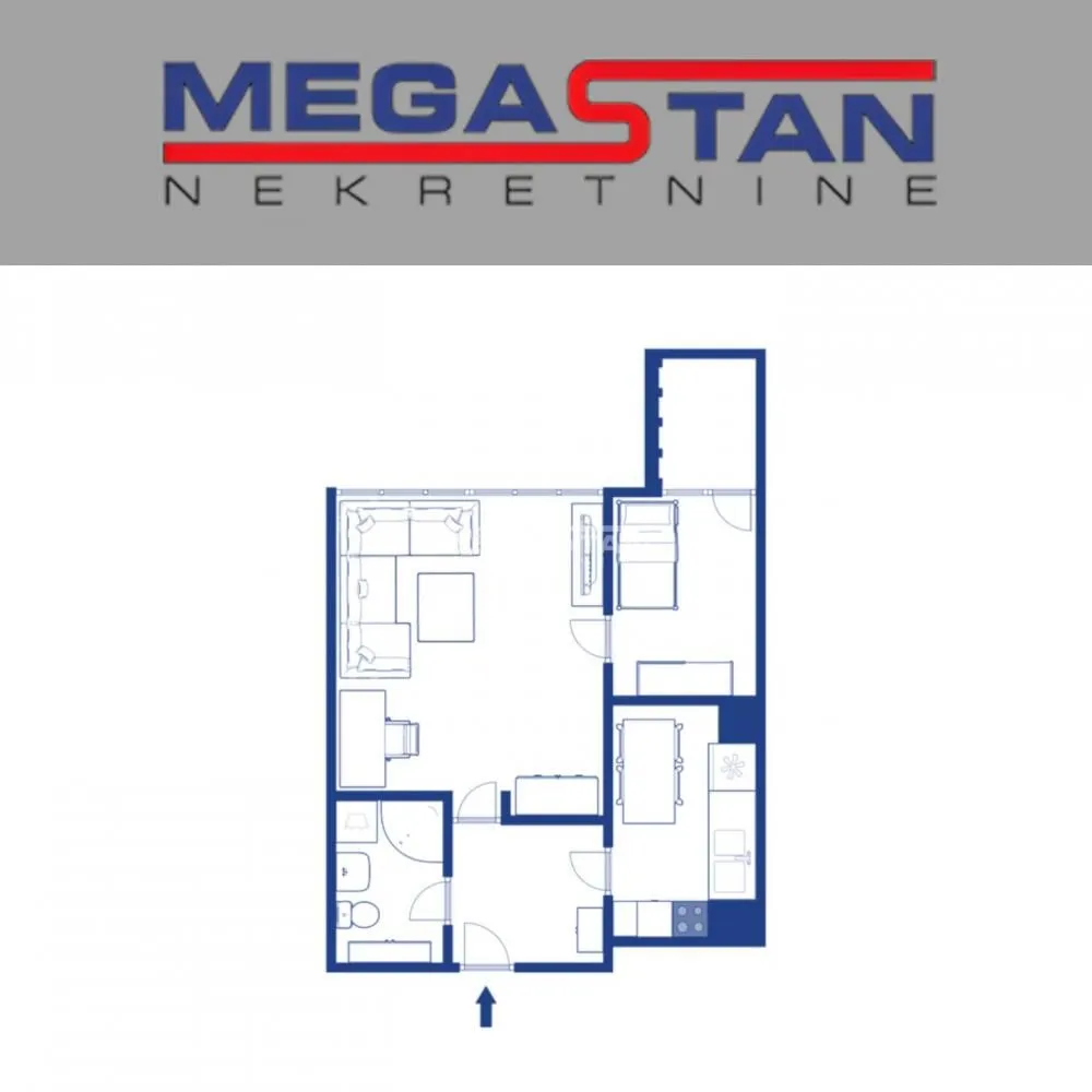 Sale, one bedroom apartment, 41m², Zvezdara Sve Podlokacije, Beograd