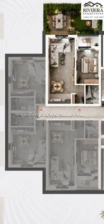 Prodaja, jednosoban stan, 51m², Radanovići, Kotor