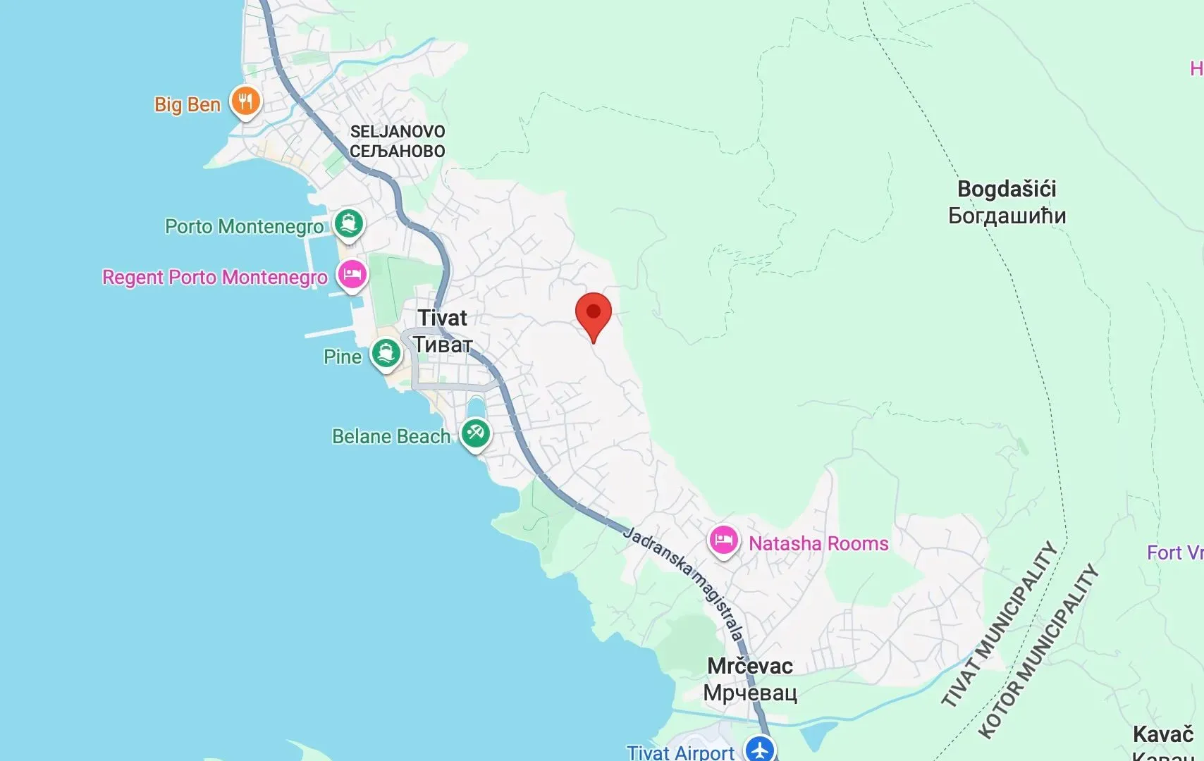 Sale, land lot, 730m², Tivat, Crna Gora