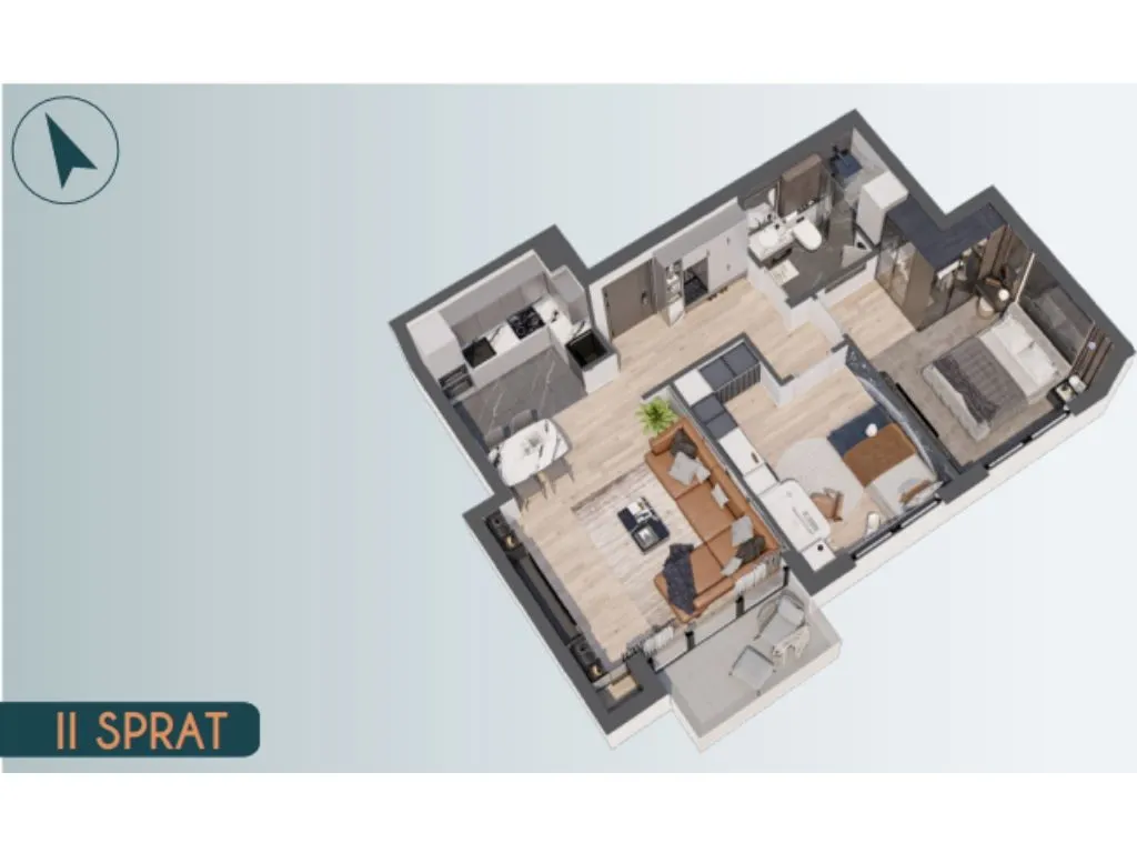 Sale, three bedroom apartment, 60m², Altina, Beograd