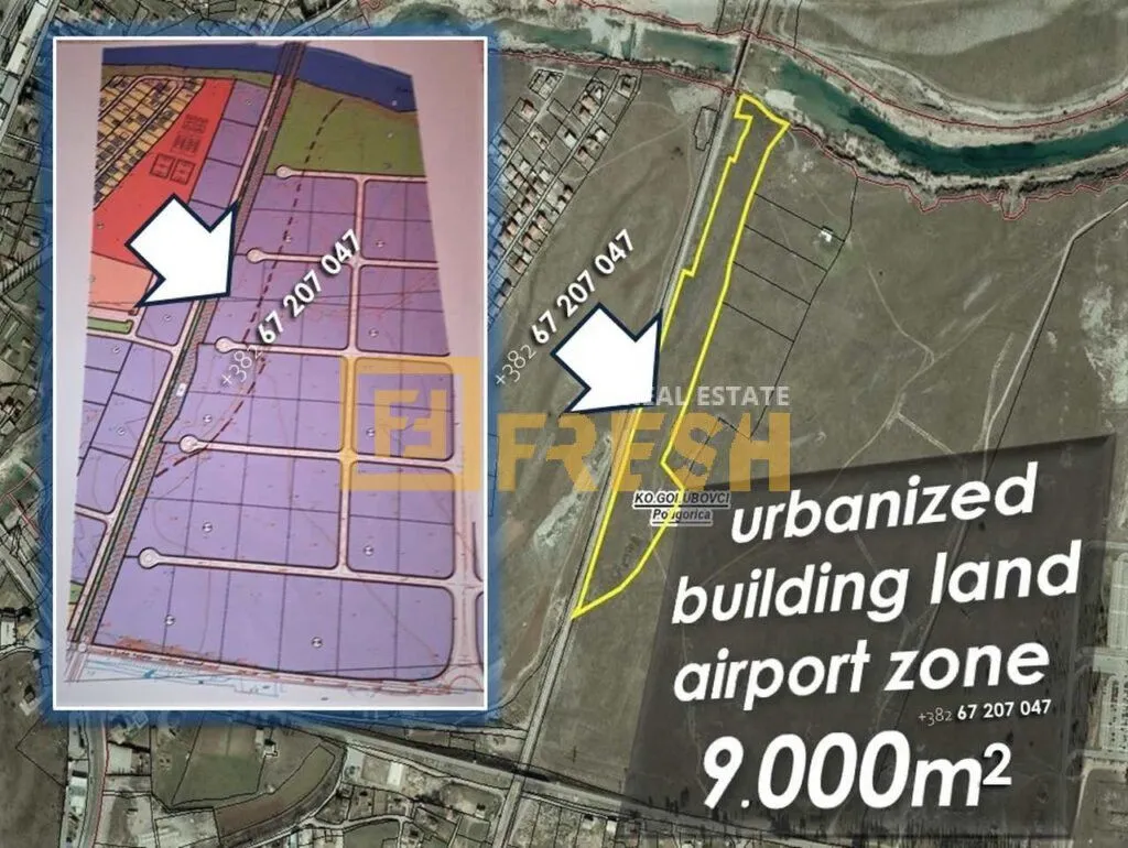Prodaja, plac, 9000m², Ostalo, Podgorica
