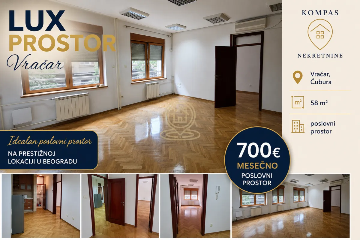 Rent, office space, 58m², Čubura, Beograd