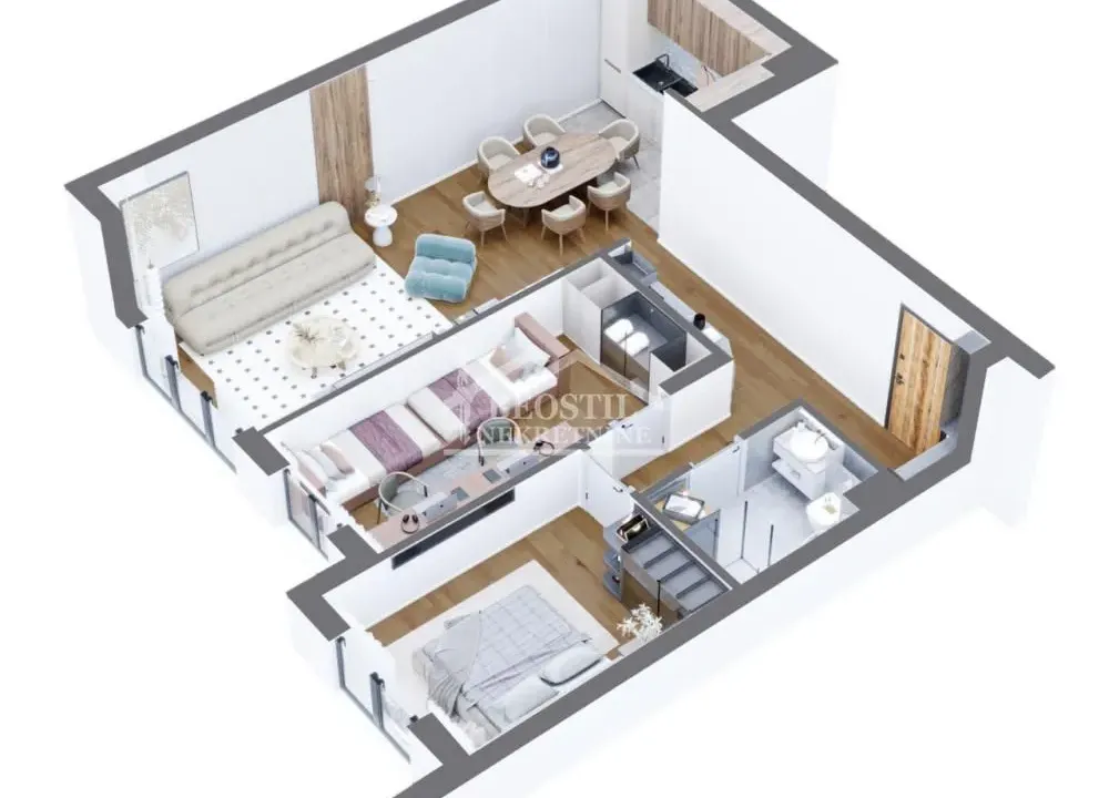 Sale, two bedroom apartment, 66m², Bežanija, Beograd