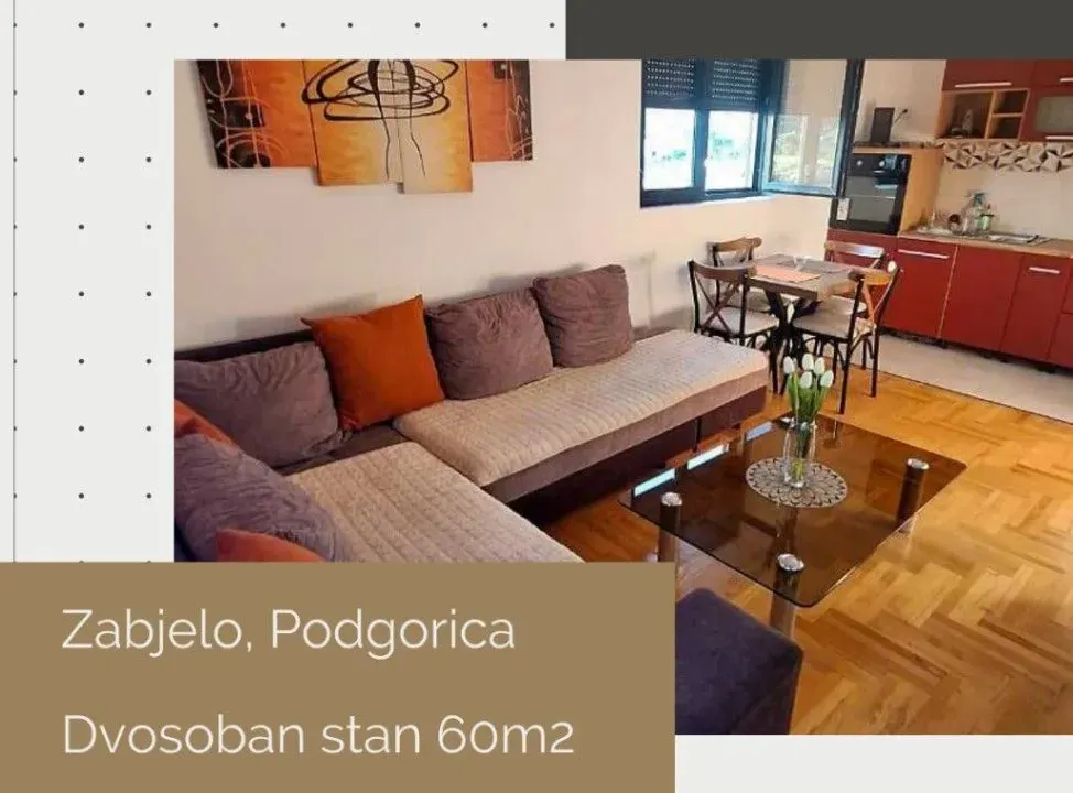 Izdavanje, jednosoban stan, 60m², Zabjelo, Podgorica