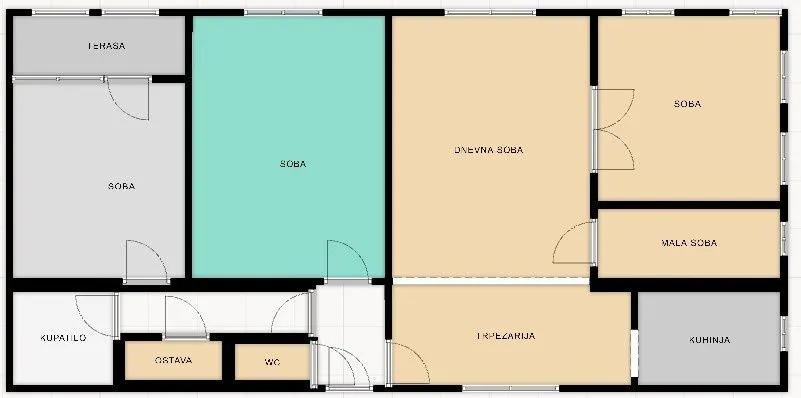 Prodaja, četvorosoban stan, 102m², Retenzija, Beograd