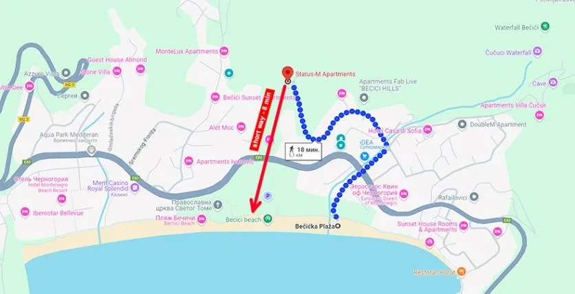 Prodaja, dvosoban stan, 61m², Bečići, Budva