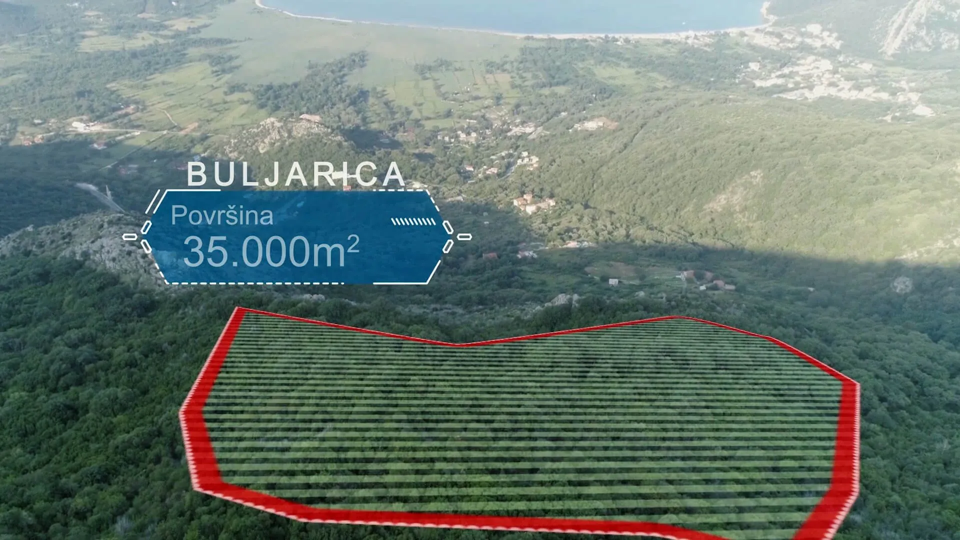 Prodaja, plac, 34997m², Buljarica, Budva