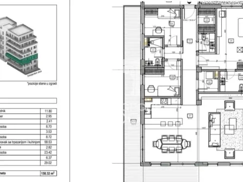 Prodaja, četvorosoban stan, 158m², Vračar Hram, Vračar Sve Podlokacije - image 1