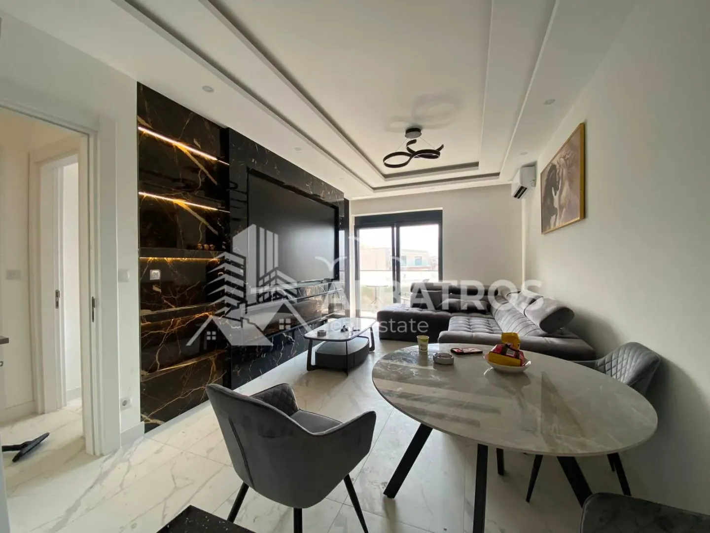 Rent, one bedroom apartment, 60m², Ilino, Bar