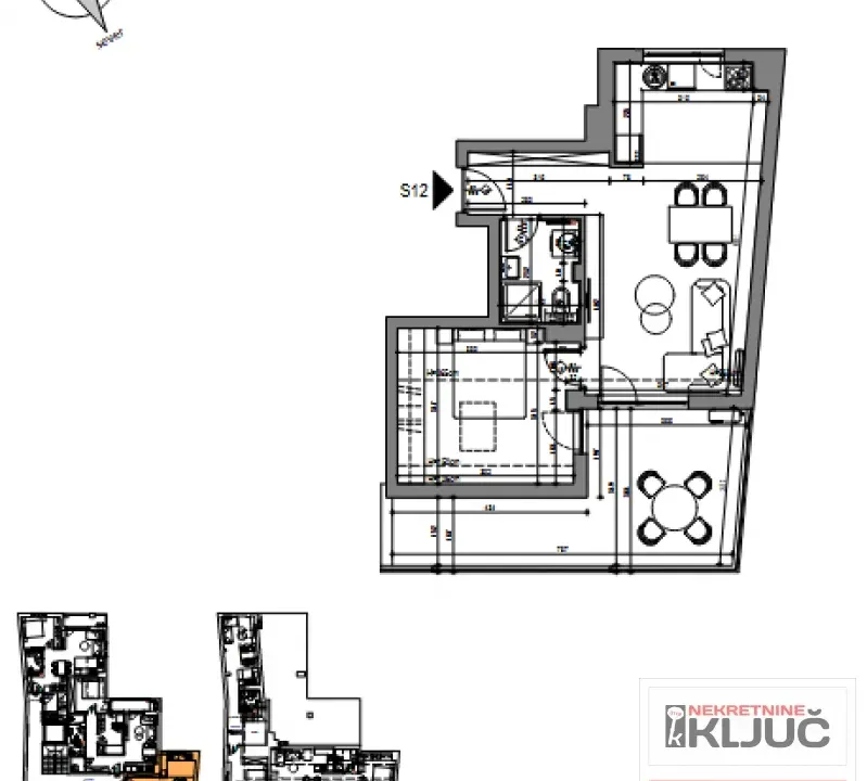 Sale, two bedroom apartment, 64m², Centar, Novi Sad