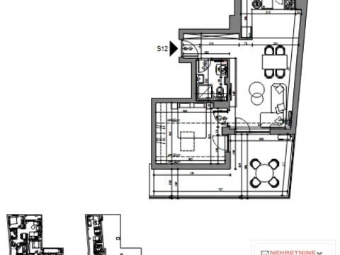 Sale, two bedroom apartment, 64m², Centar, Novi Sad