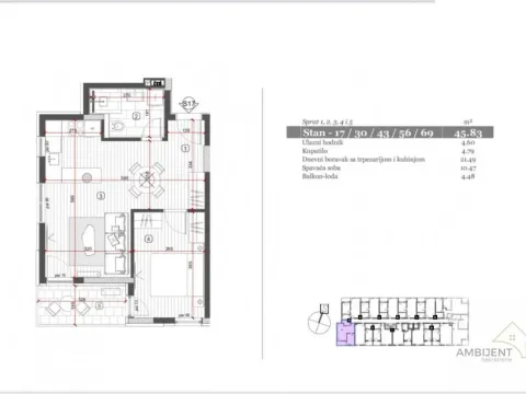 Prodaja, dvosoban stan, 45m², Nova Pazova, Stara Pazova - image 8