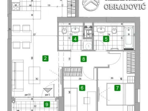 Sale, two bedroom apartment, 66m², Voždovac Sve Podlokacije, Beograd - image 10