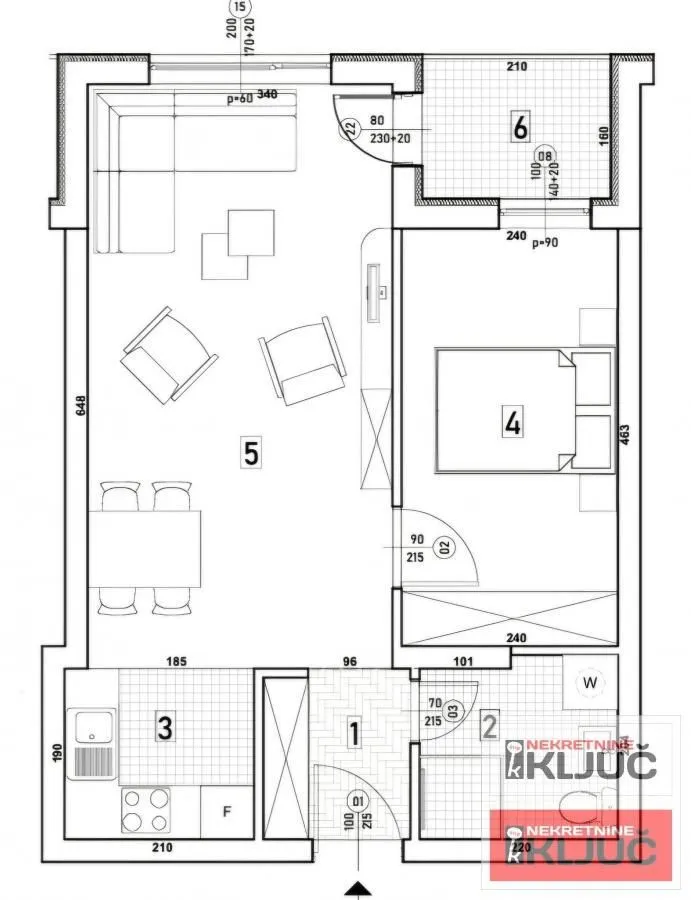 Prodaja, dvosoban stan, 48m², Bulevar patrijarha Pavla, Novi Sad Sve Podlokacije