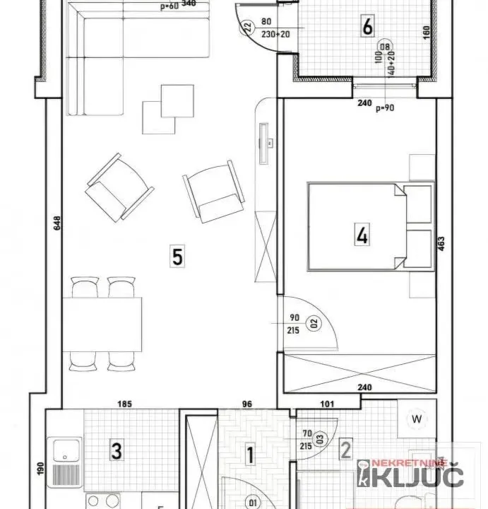 Prodaja, dvosoban stan, 48m², Bulevar patrijarha Pavla, Novi Sad Sve Podlokacije