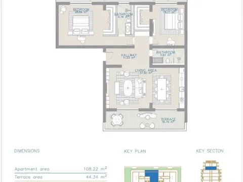 Prodaja, dvosoban stan, 153m², Ulcinj, Crna Gora - image 4