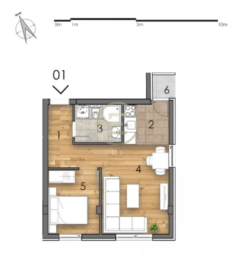 Prodaja, dvosoban stan, 36m², Detelinara, Novi Sad Sve Podlokacije
