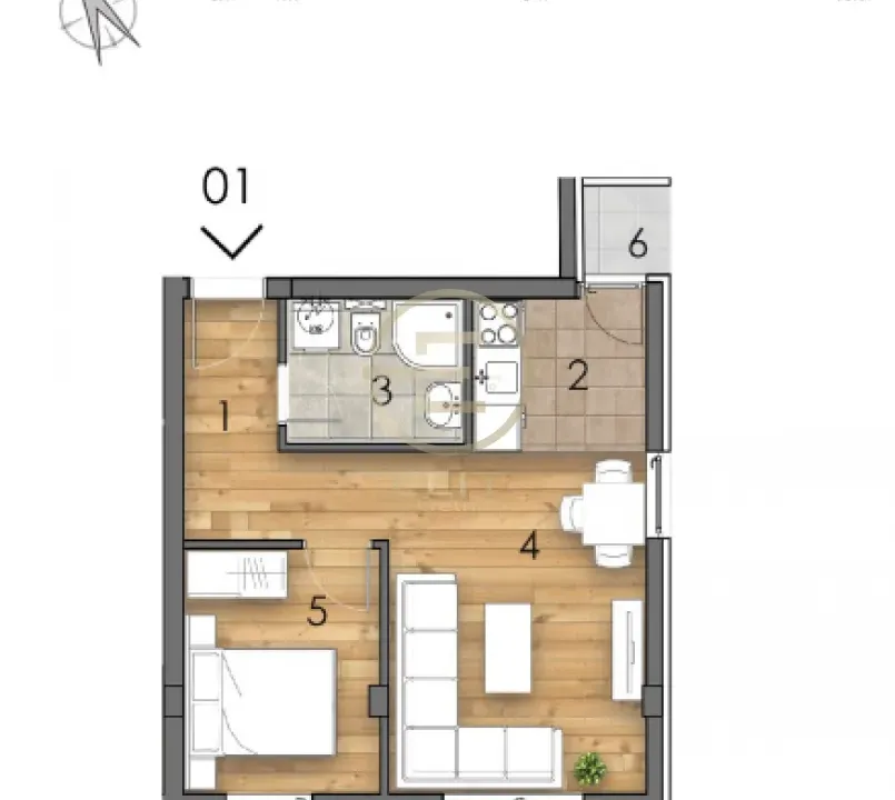 Prodaja, dvosoban stan, 36m², Detelinara, Novi Sad Sve Podlokacije