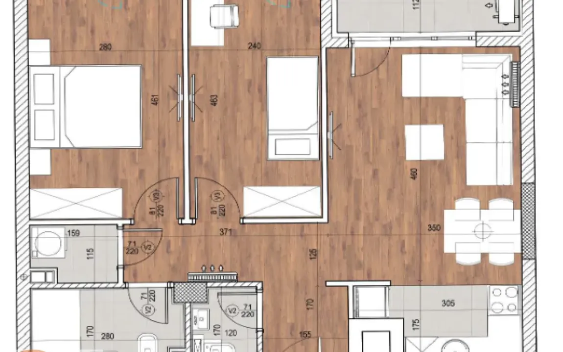 Prodaja, trosoban stan, 69m², Tošin bunar, Novi Beograd Sve Podlokacije