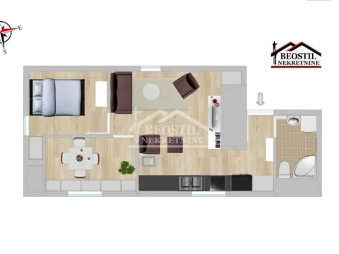 Prodaja, jednosoban stan, 35m², Kluz, Zvezdara Sve Podlokacije - image 15