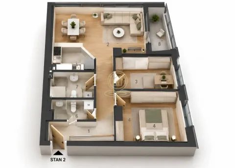 Prodaja, dvosoban stan, 66m², Tesla, Pančevo - image 2